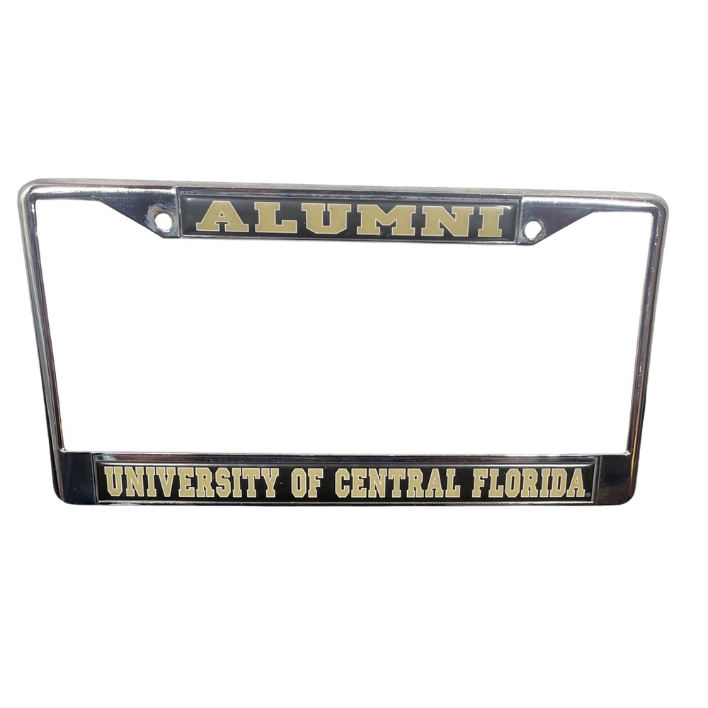University of Central Florida UCF Alumni License Plate Frame Chrome Craftique